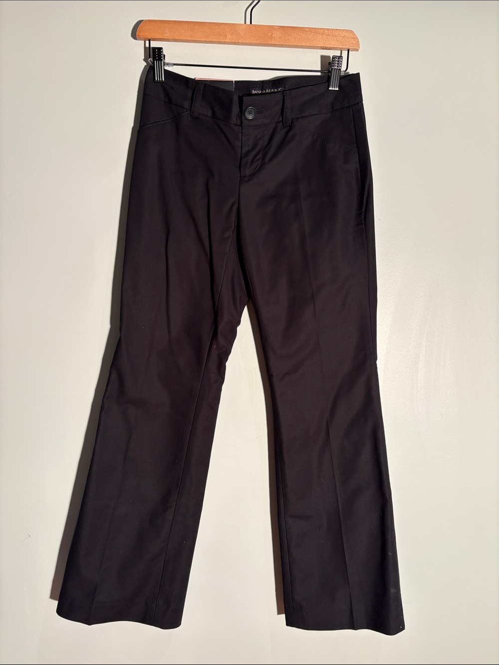 NWT Banana Republic Martin Fit Black Pants 0P Petite